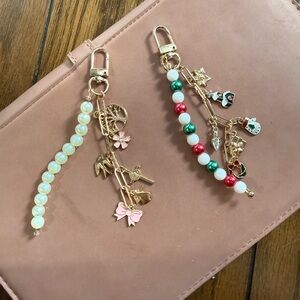 Coquette & Christmas Charm Keychain Set | Bag Charms & Cute Gift Ideas ✨🎄